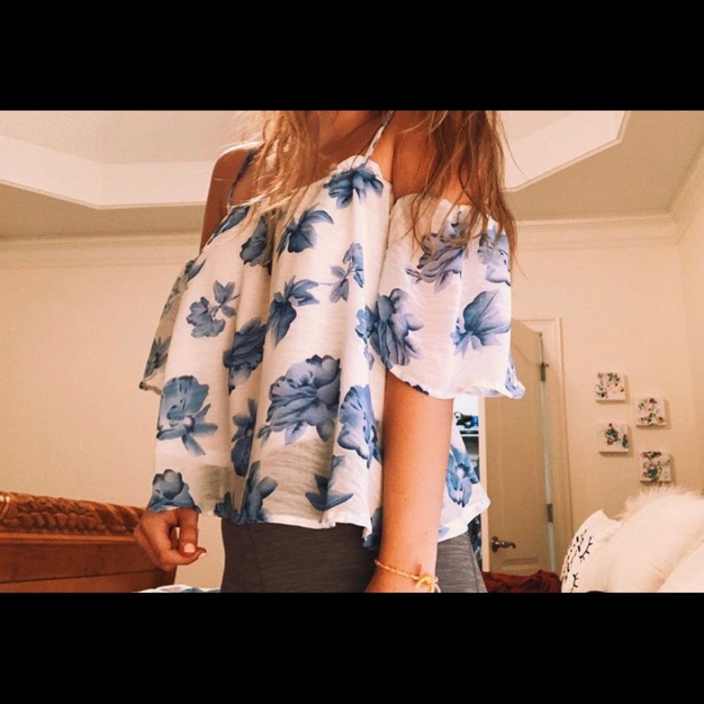 FLORAL BLOUSE - Picture 3 of 3